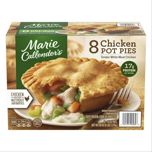 Marie Callender's Chicken Pot Pies, Frozen, 10 oz., 8 pk.