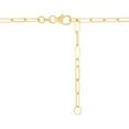 thumbnail image 5 of Open Heart Paperclip Chain Pendant Necklace in 14K Gold, 5 of 10