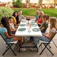 thumbnail image 7 of Lifetime 8' Light Commercial Fold-In-Half Table, White, 7 of 10