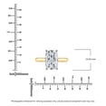 thumbnail image 5 of Lab Created Elongated Cushion Cut Diamond Ring in 18K Gold, 5 of 5