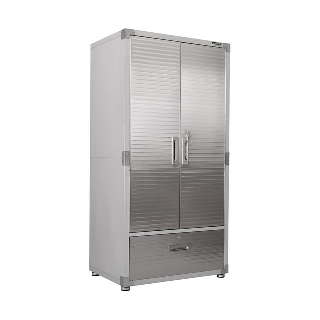 Seville Classics UltraHD Storage Cabinet with Bottom Drawer, 36” W x 18” D or 24” D x 72” H