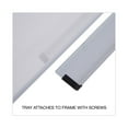 thumbnail image 4 of Universal Melamine Dry Erase Board, 48" x 36", White, Black/Gray Aluminum/Plastic Frame, 4 of 8