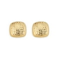 thumbnail image 1 of Square Button Diamond Cut Stud Earrings in 14K Gold, 1 of 2