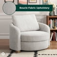 thumbnail image 4 of Studio Living Manchester Large Accent Chair in Olive Boucle Fabric, 4 of 10