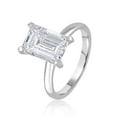 thumbnail image 3 of Lab Created Emerald Cut Solitaire Diamond Ring, 3 of 8