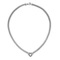 thumbnail image 2 of 0.12 CT. T.W. Diamond Heart Necklace in Italian Sterling Silver, 2 of 5
