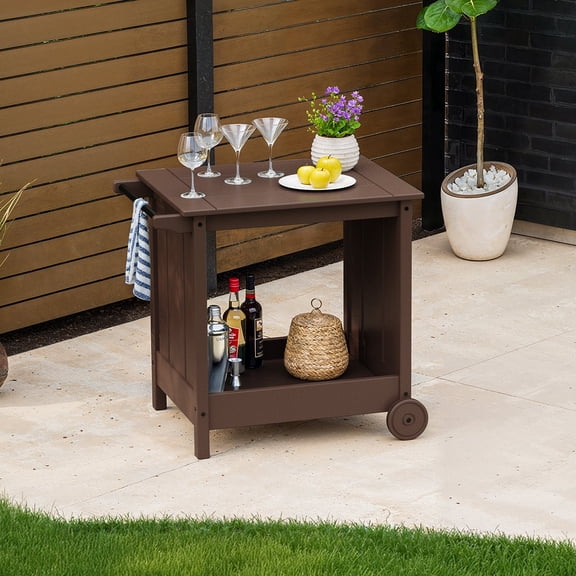 POLYWOOD Gulf Shores Bar Cart