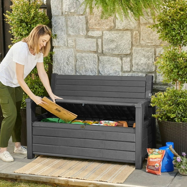 Keter Hudson Plastic Storage Bench - Samsclub.com