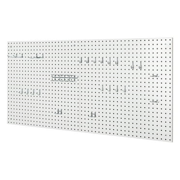 Seville Classics UltraHD 2-Piece Pegboard Set with 23 Piece Hook Assortment, 24" L x 24" W