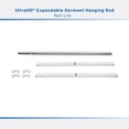thumbnail image 22 of Seville Classics UltraHD Expandable Garment Hanging Rod, Multiple Sizes, 22 of 23