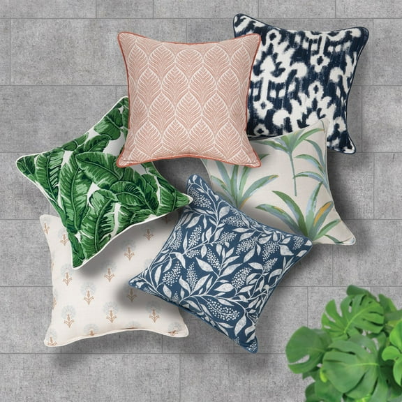 Member's Mark Jacquard Pillows with Sunbrella Fabric, Set of 2