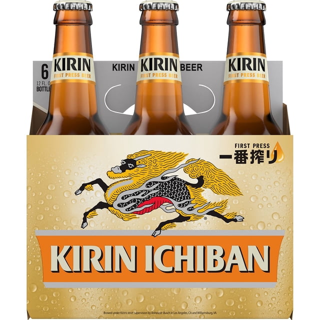 Kirin Ichiban Premium Lager Beer, 12 fl. oz. bottle, 6 pk.