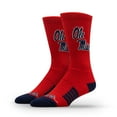 thumbnail image 2 of Ole Miss Rebels Adult 2-Pack Crew Socks, 2 of 3