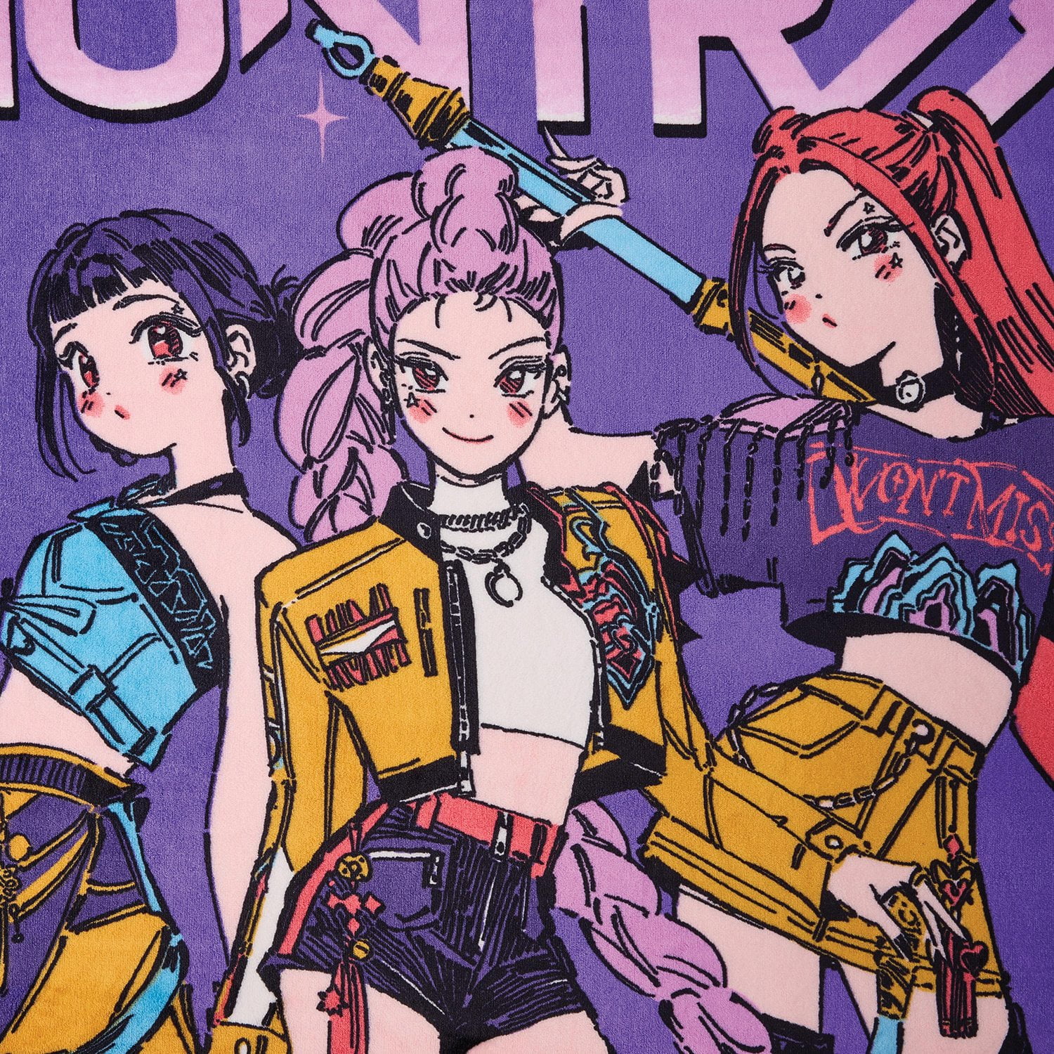 KPOP Demon Hunters Silk Touch Throws, 50