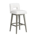 thumbnail image 2 of HH2 Home Upholstered Key Back Wood Adjustable Height Swivel Bar Stool, 2 of 19
