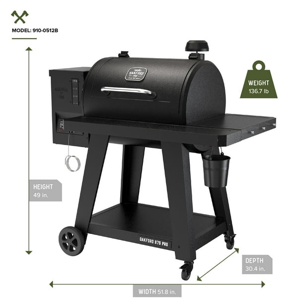 Nexgrill Oakford 875 PRO Pellet Smoker Grill w/ Cover - Samsclub.com
