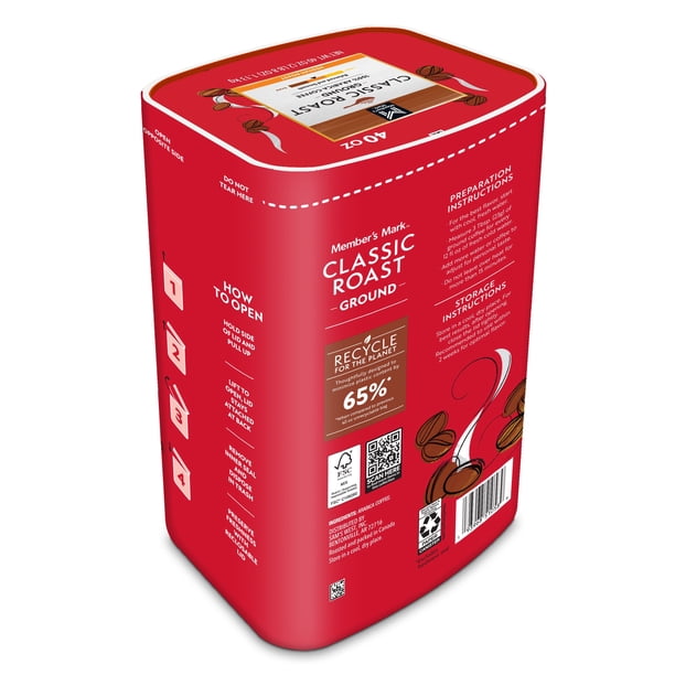 Member's Mark Classic Medium Roast Ground Coffee, 40 oz