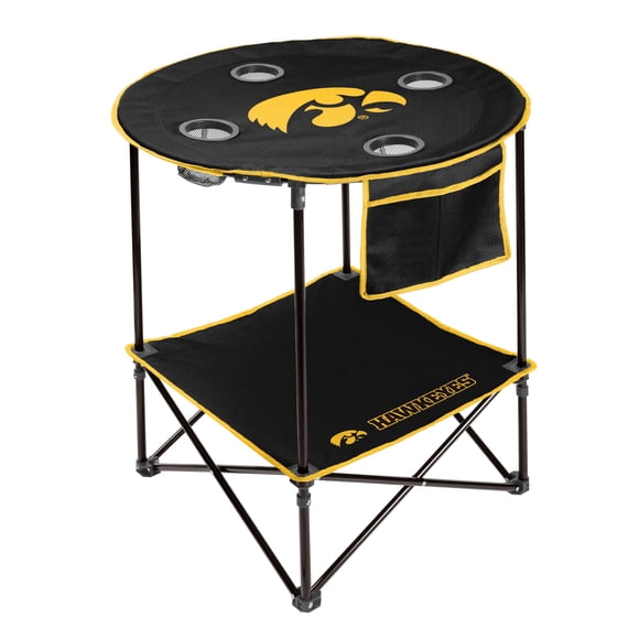 Logo Brands Iowa Hawkeyes 27.6in Round Tailgate Table