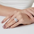 thumbnail image 5 of 0.80 CT. T.W. Diamond Emerald Shaped Three Stone Ring in 14K Gold, 5 of 5