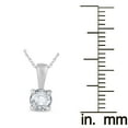 thumbnail image 3 of 0.25 CT. T.W. Diamond Solitaire Pendant Necklace in 14K White Gold, 3 of 4