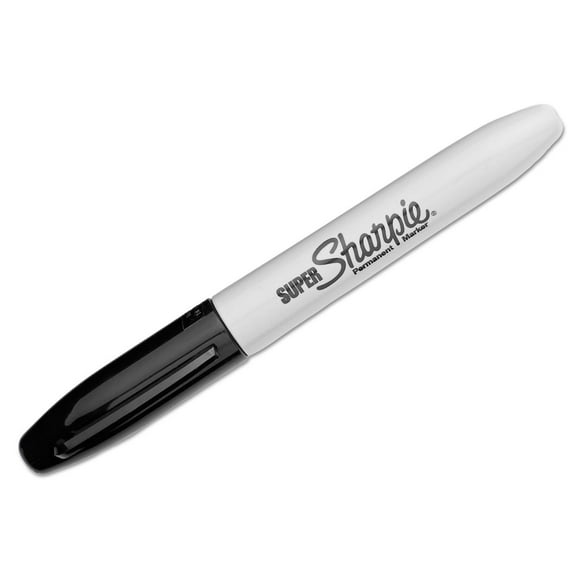 Sharpie Super Permanent Markers, Black Fine, 12 ct.
