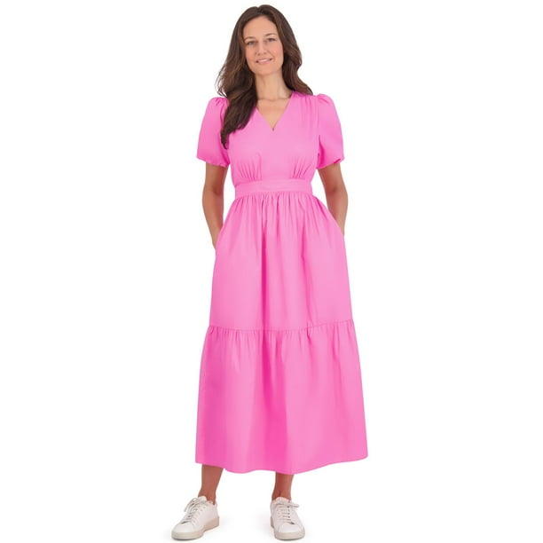 French Connection Ladies Puff Sleeve Maxi Dress - Samsclub.com