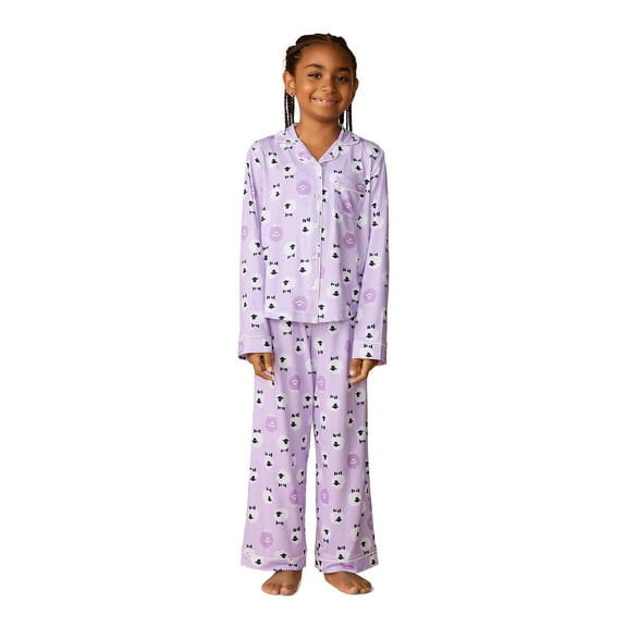 GAP Kids Girls 2-Piece Notch Collar PJ