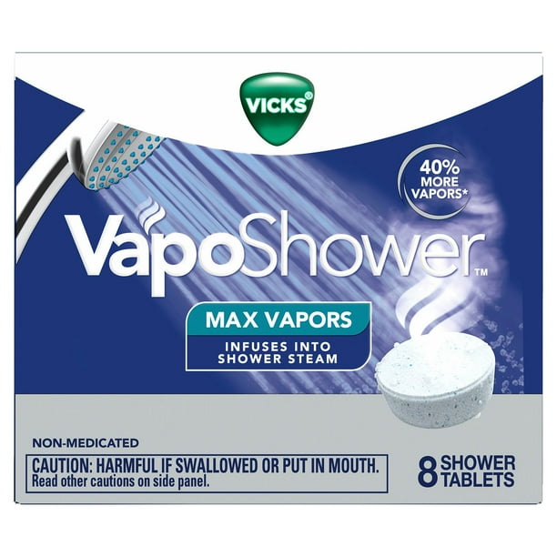 Vicks VapoShower Aromatherapy Max Vapors Tablets, 8 ct
