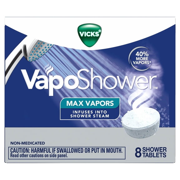 Vicks VapoShower Aromatherapy Max Vapors Tablets, 8 ct.