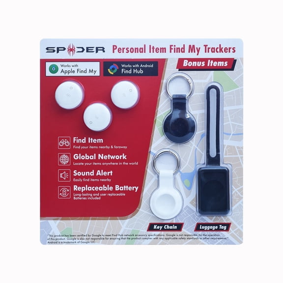 Spider Personal Item Find My Trackers