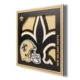 thumbnail image 1 of YouTheFan NFL 12” x 12” 3D Logo Wall Art, 1 of 5