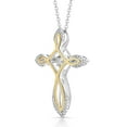 thumbnail image 2 of Lab Created White Sapphire Necklace, 2 of 5