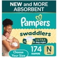 thumbnail image 1 of Pampers Swaddlers Ultra Diapers, Sizes Newborn-8, 1 of 1