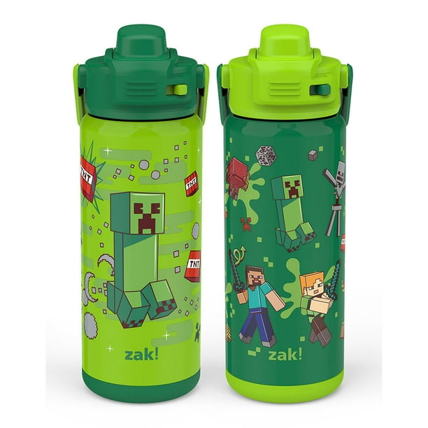 Zak Designs 20-oz. Stainless Steel Double Wall Beacon Straw Bottle