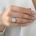 thumbnail image 7 of 3.60 CT.T.W. Radiant Cut Lab Grown Diamond Bridal Set in 18K Gold, 7 of 8