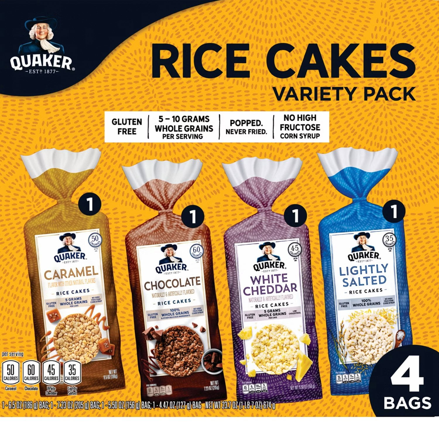 Rice cake & Harry③ Quaker Rice Cakes, Variety Pack, 4 pk. - Samsclub.com