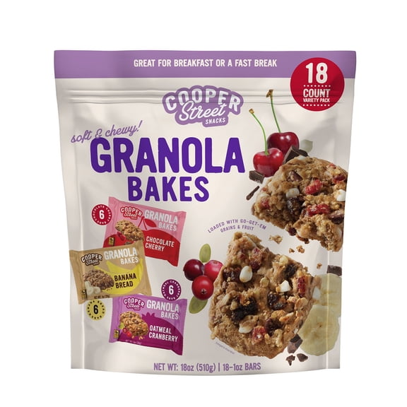 Cooper Street Granola Bakes, Variety Pack, 18 ct.