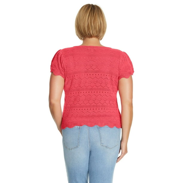 Jessica Simpson Women's Plus Lace Sweater - Samsclub.com