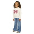 thumbnail image 2 of Lands' End Toddler Girls Bow Sweater, 2 of 5