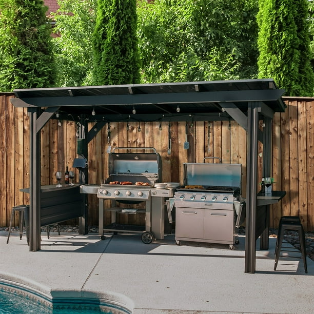 Backyard Discovery 12' x 6.5' Rockport XL Grill Gazebo - Samsclub.com