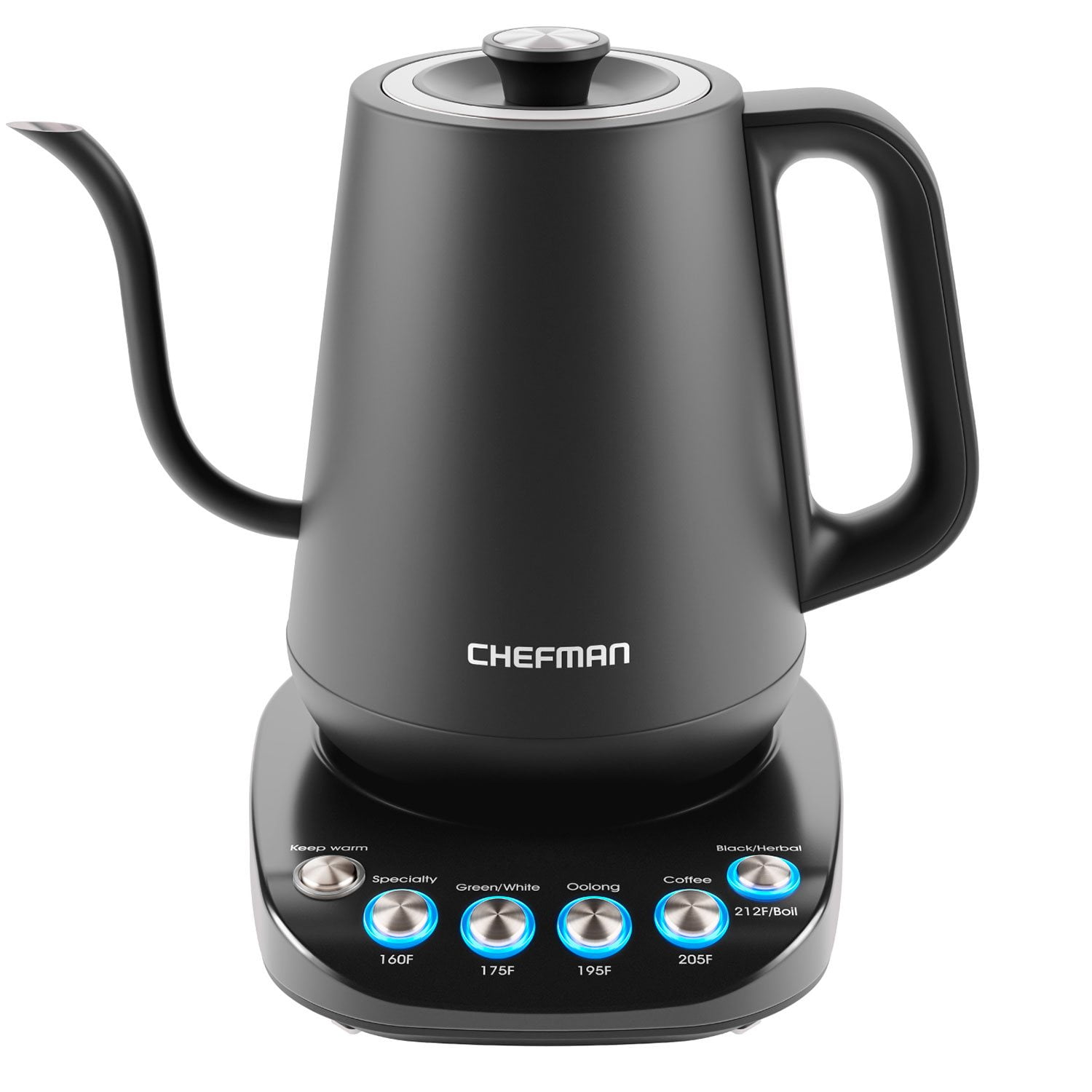 Chefman TrueTemp Precision Control Gooseneck Kettle With One
