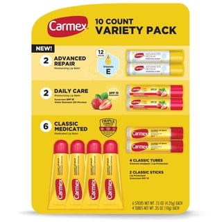 Carmex Moisturizing Lip Balm Variety Pack, 10 ct.