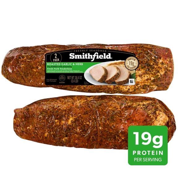 Smithfield Garlic & Herb Pork Tenderloin, 19.2 oz, 2 Pk.