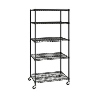 Seville Classics UltraDurable 5-Tier NSF Steel Shelving, 36" W x 24" D x 76" H