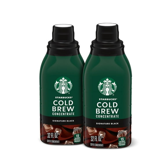 Starbucks Cold Brew Coffee Concentrates, Signature Black, 64 oz., 2 ct.