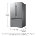 thumbnail image 3 of Samsung Bespoke AI 25 cu. ft. Counter Depth 3-Door French Door Refrigerator, 3 of 10