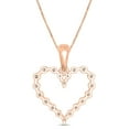 thumbnail image 4 of Diamond Heart Pendant in 14K Rose Gold, 4 of 8