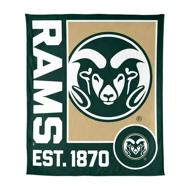 Logo Brands Colorado State Rams 60"x70" Super Plush Blanket