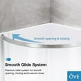 thumbnail image 8 of Breeze 34” x 34” x 77” Corner Shower Kit with Clear Glass, Walls, Base and Hardware, 8 of 11