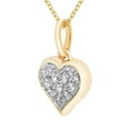 thumbnail image 2 of 0.25 CT. T.W. Round Cut Pavé Diamond Heart Pendant Necklace in 14K Gold, 2 of 5